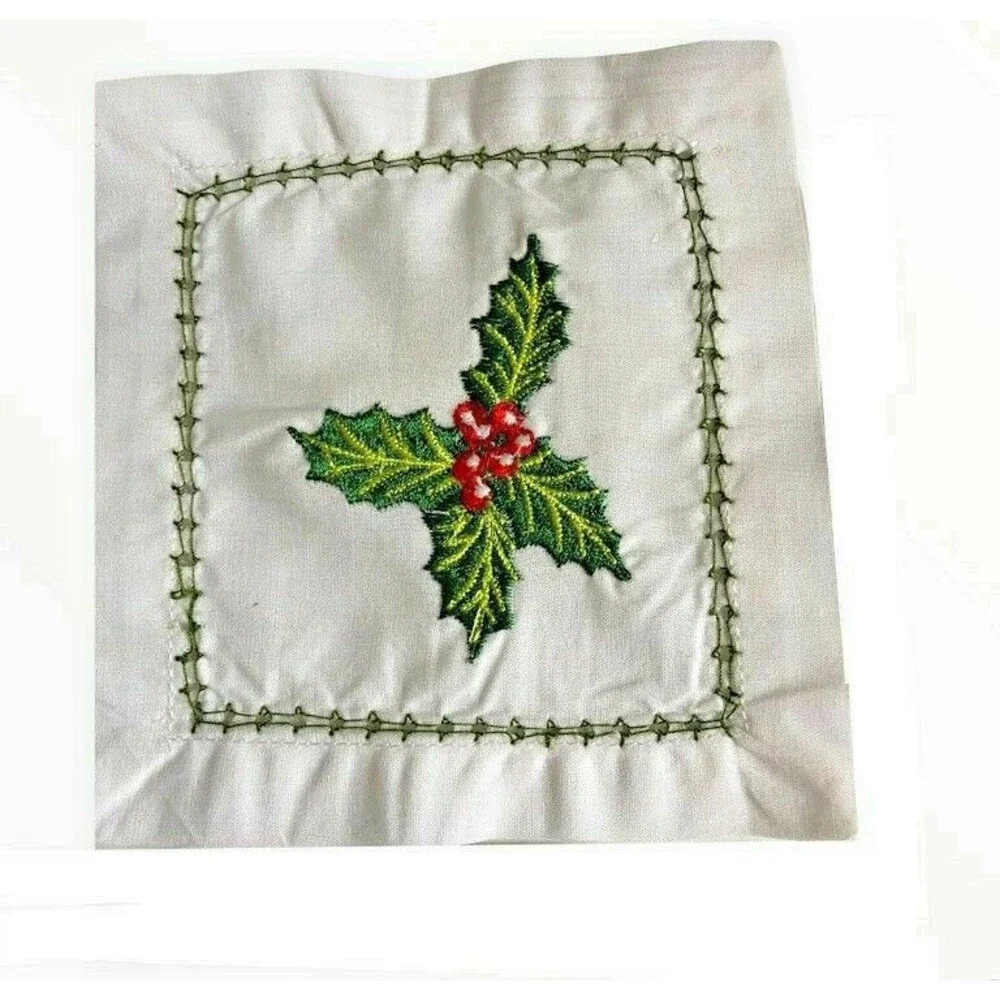 dennis east christmas embroidered